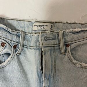 Abercrombie & Fitch Light Wash Denim Shorts